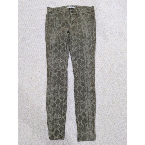 Rich & Skinny Denim - Rich & Skinny Women's Green Mid-Rise Skinny Jeans Size 26